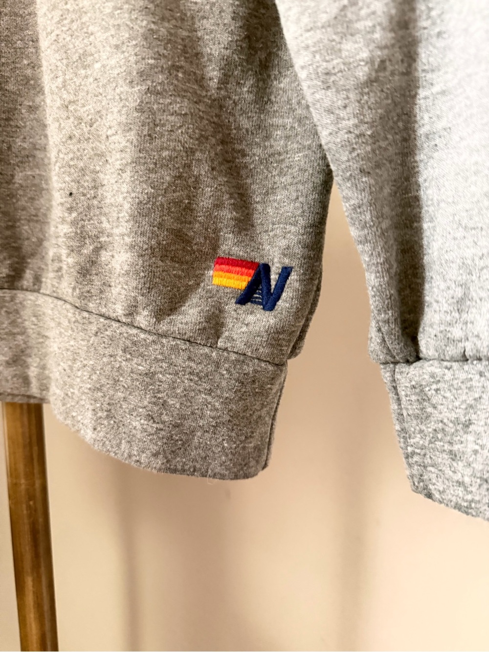 Aviator Nation Never Stop Chasing Rainbows Grey Graphic Sweatshirt - Picture 3 of 6